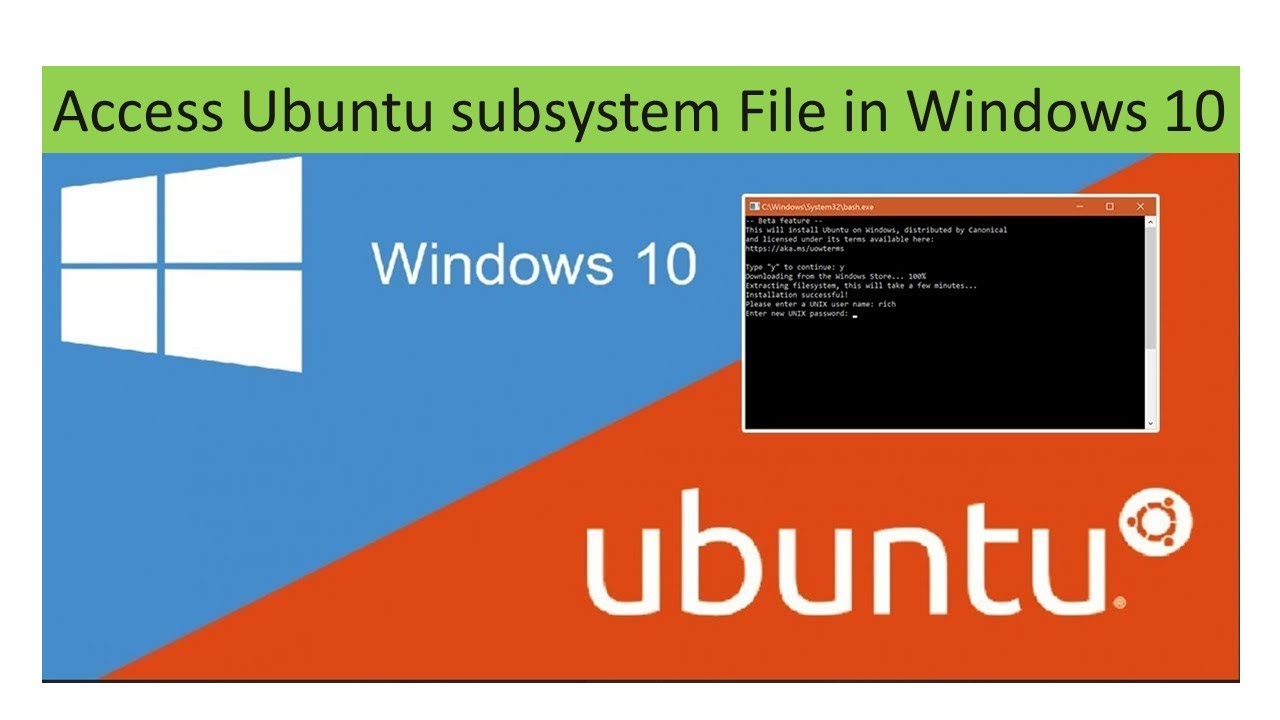 Access Ubuntu Files in Windows 10 | Ubuntu Subsystem in windows | Ubuntu App