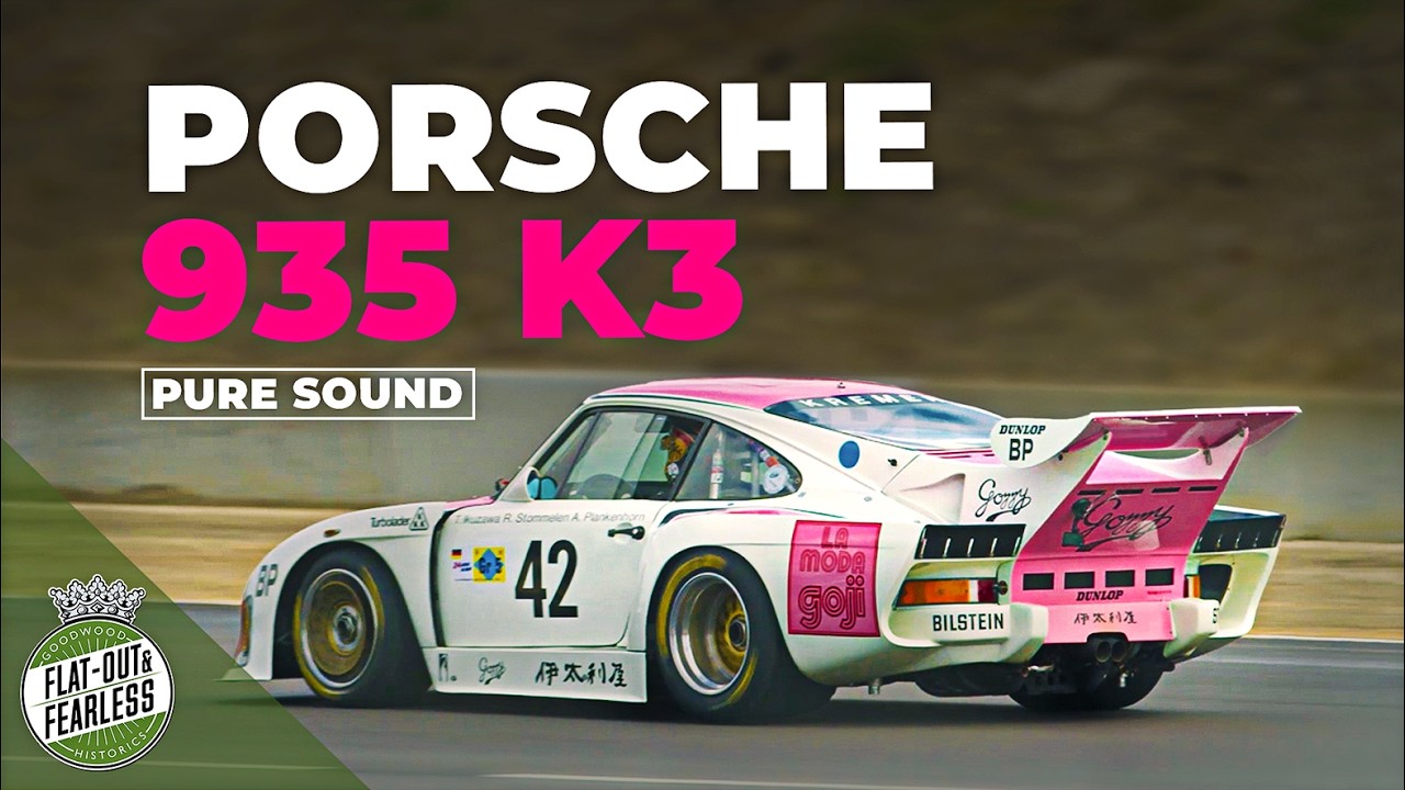 Porsche 935 K3 pure engine sound | 3.3-litre twin-turbo flat-six | Laguna Seca