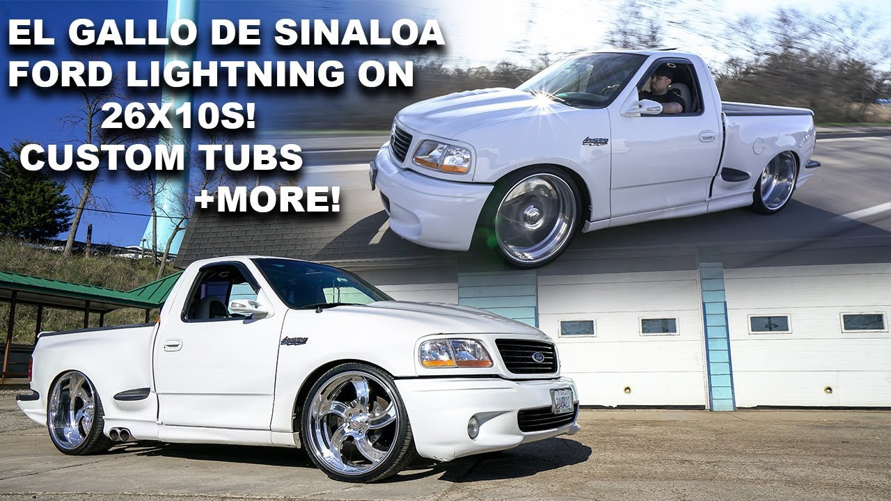 FORD LIGHTNING DROPPED ON 26X10 INTRO WHEELS! CHICAGO TRUCK SCENE! SUPER CLEAN