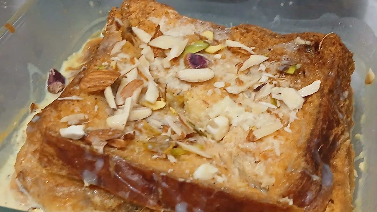 Melt In Mouth Bread Dessert in Air Fryer|Bread Dessert Recipe in Air Fryer #sweet #airfryerrecipes 