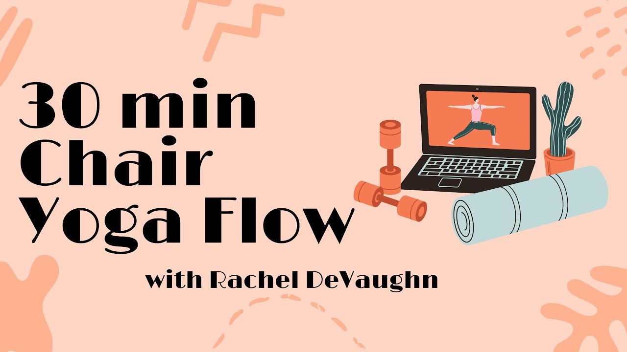 30 min Gentle Chair Yoga Flow / silver sneakers / standing and chair yoga