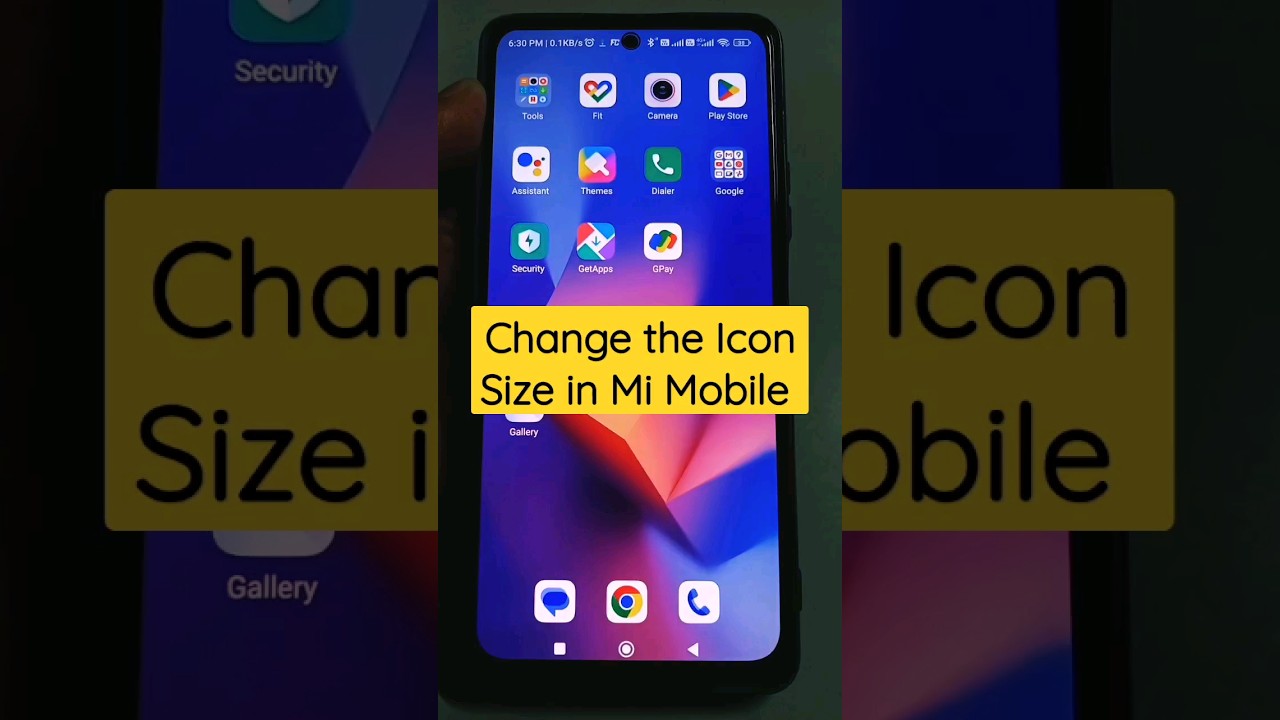 how to change Icon Size in Mi Mobiles #Mi #Redmi #shorts #homescreen #icon #iconsize