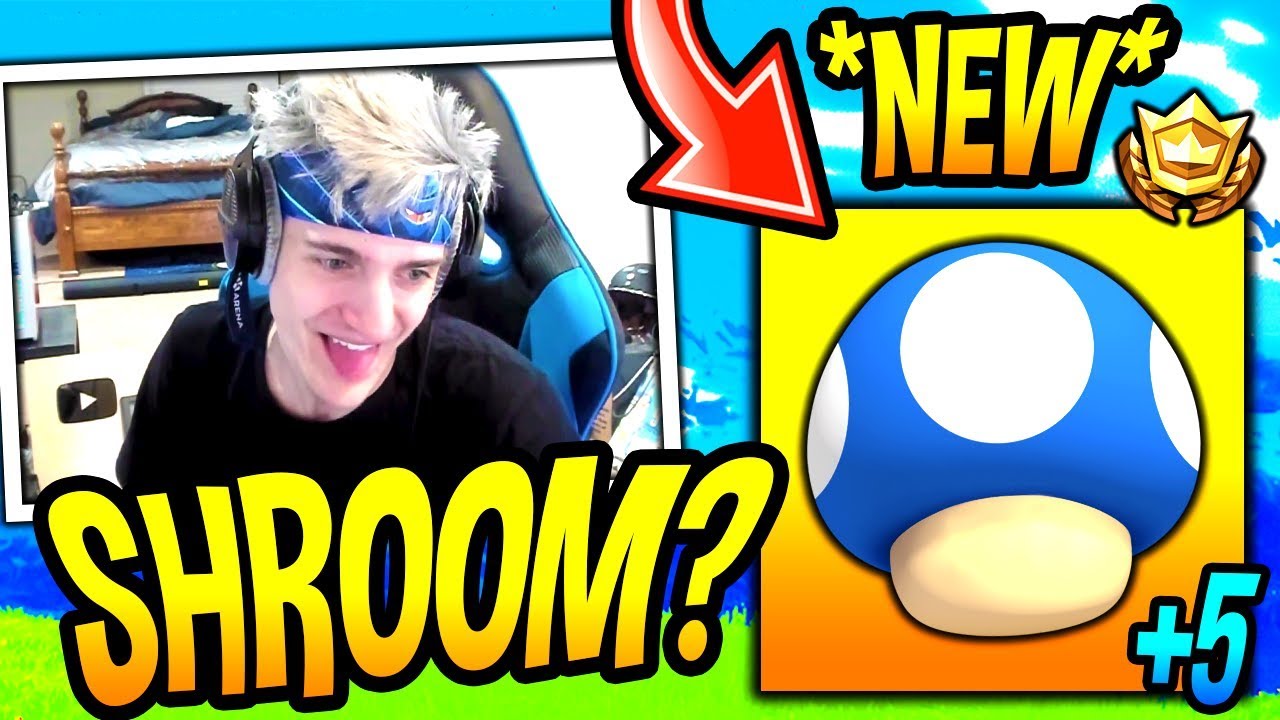 NINJA FINDS A *RARE* SHIELD MUSHROOM IN FORTNITE! (+5 SHIELD) Fortnite SAVAGE & FUNNY Moments