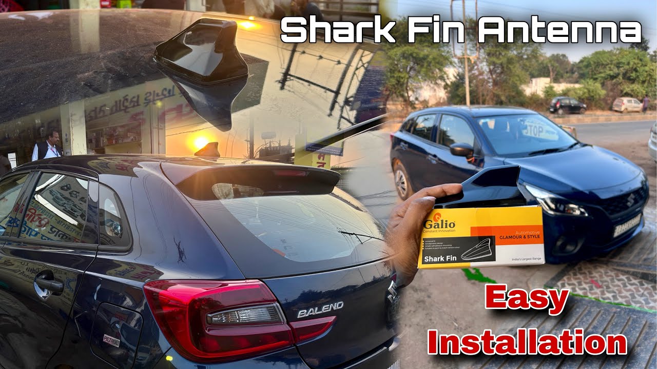 Galio Shark Fin Antenna For Maruti Suzuki Baleno 😍 With Signal | Fits In Every Car