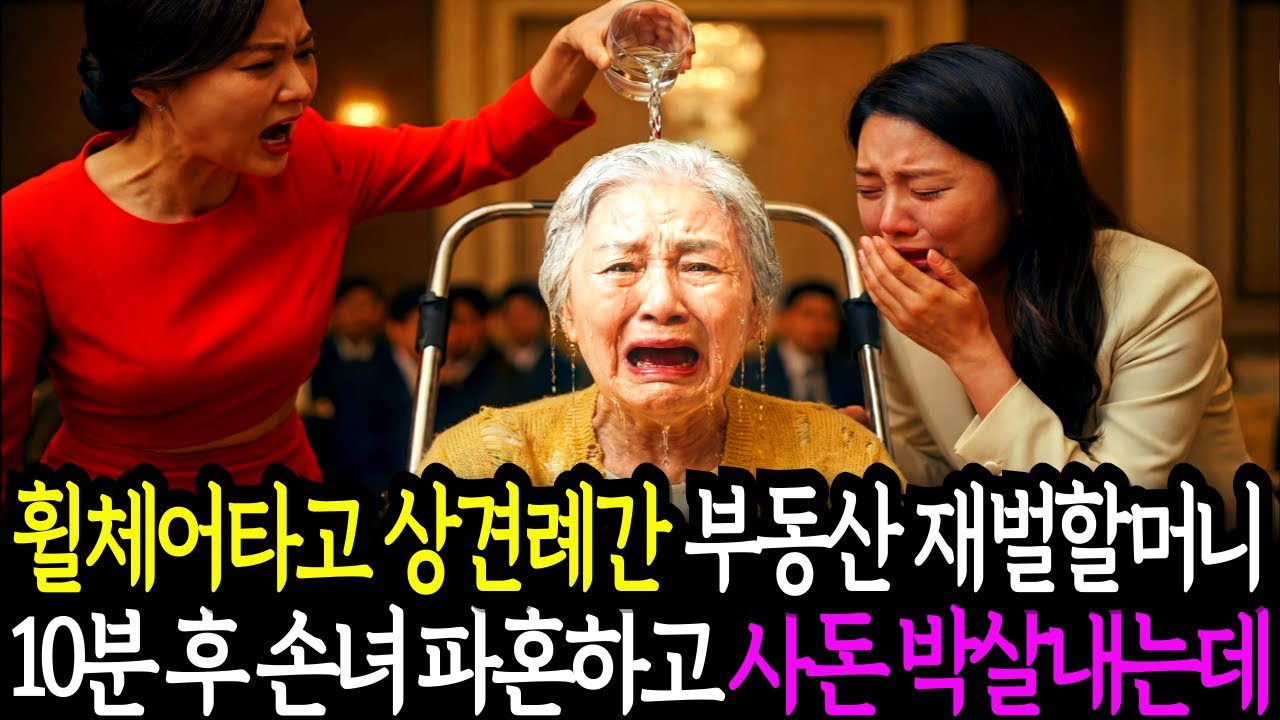휠체어타고 상견례간 부동산 재벌할머니에게 물부은 사돈 10분 후 손녀 파혼하고 사돈 박살냈습니다. 인생사연  |ai창작드라마 | 오디오드라마 | 노후사연드라마