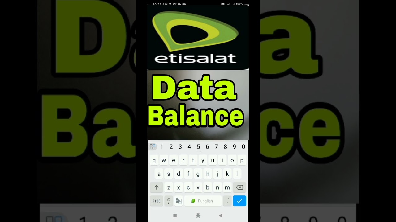 etisalat data balance check code