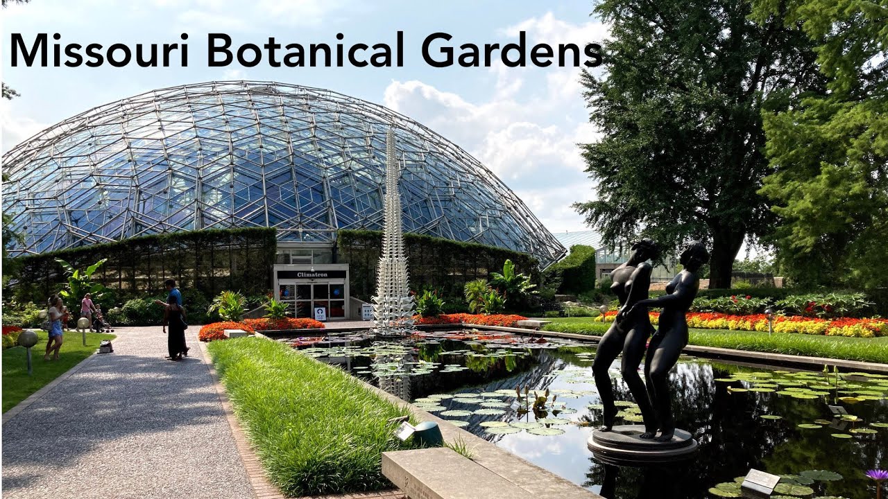 A Walking Tour of the Missouri Botanical Gardens in St. Louis - 4K