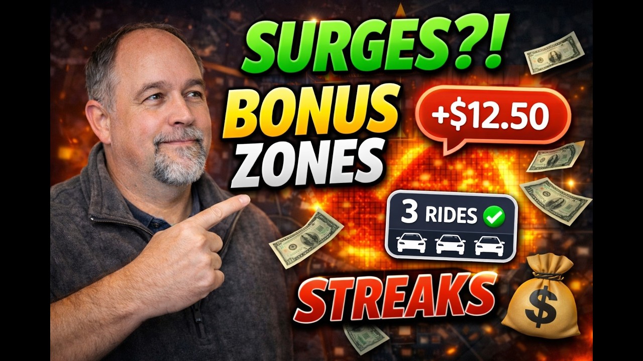 Uber Surges, Bonus Zones & Streaks Explained  | Uber & Lyft Secrets