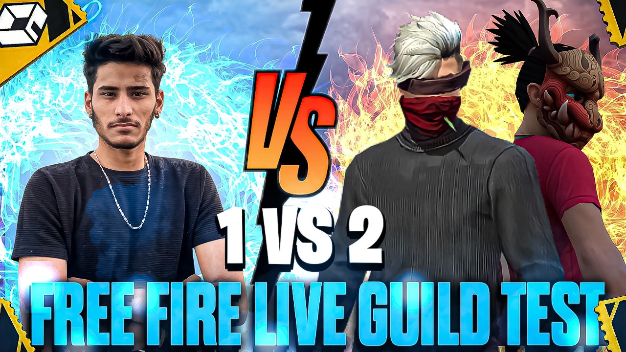 Guild Test 1vs2 Clash Squed😲Free Fire Live Guild Test🤩 #guildtestlive #freefirelive #ffguildtest