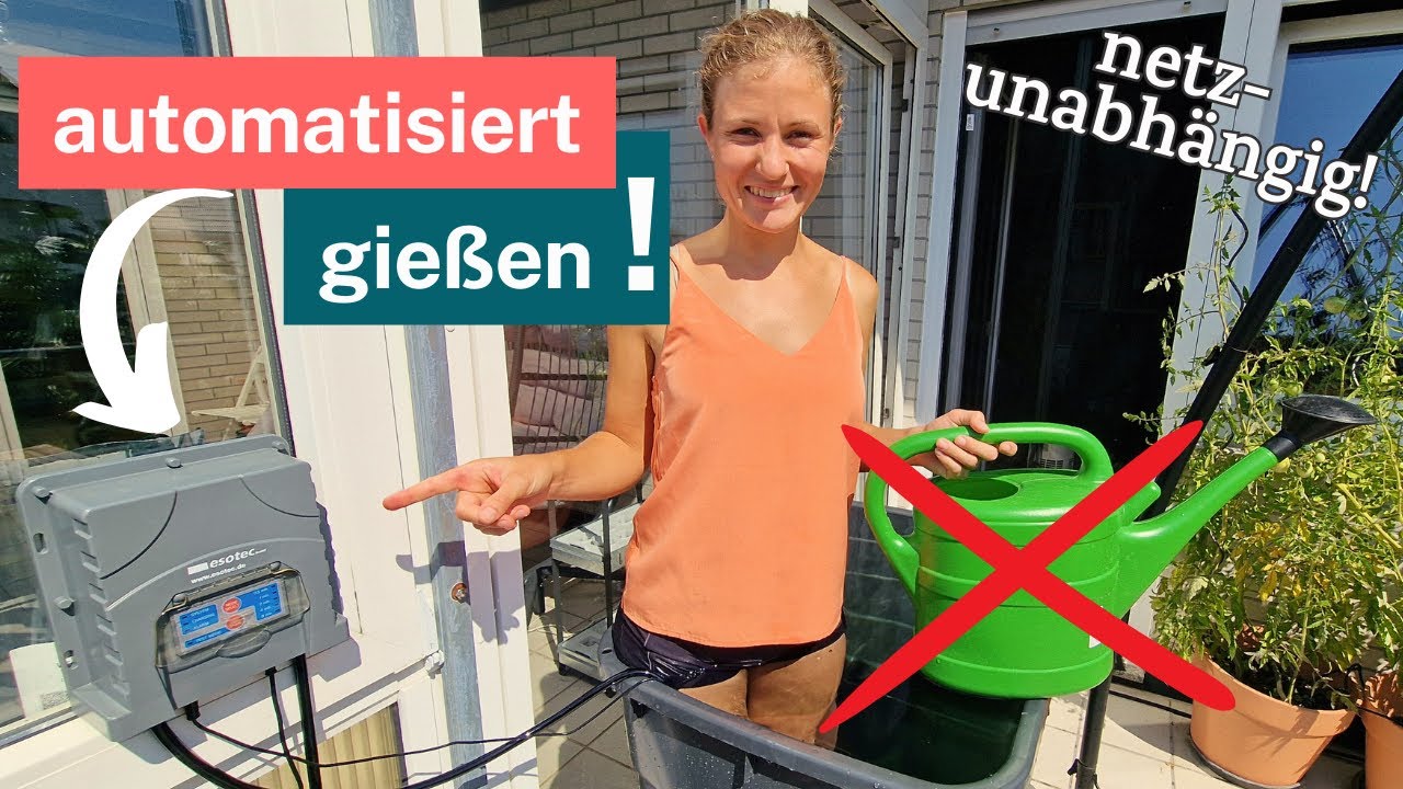 Solar-Bewässerungssystem ohne Wasseranschluss - Balkon und Garten