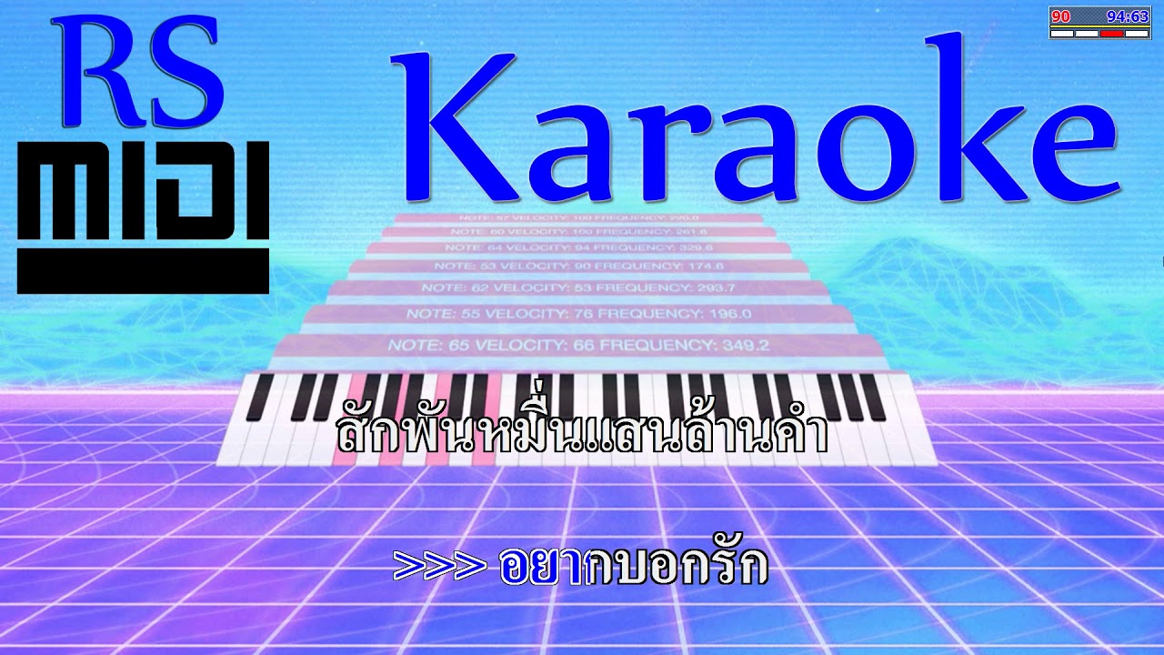 ไม่มีเธอจะบอกรักใคร : หญิง ธิติกานต์ อาร์ สยาม [ Karaoke คาราโอเกะ ]