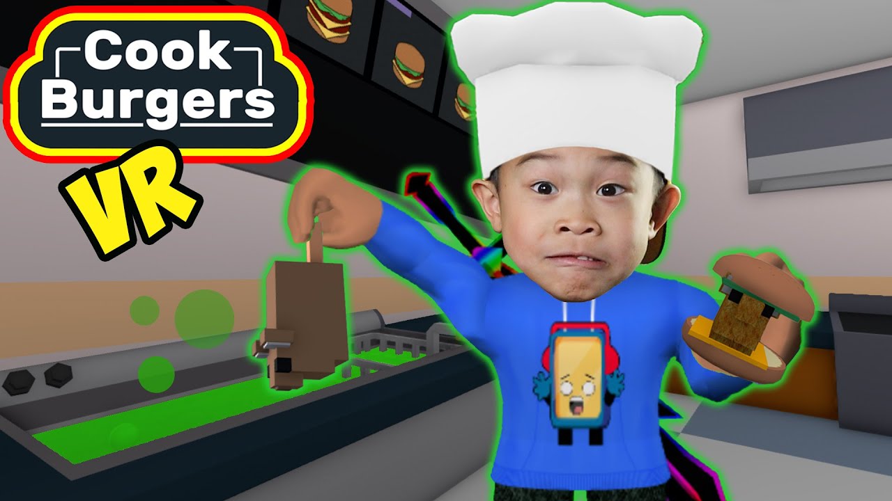 How I Cooked the Best Burgers In VR On Roblox! Kaven Adventures