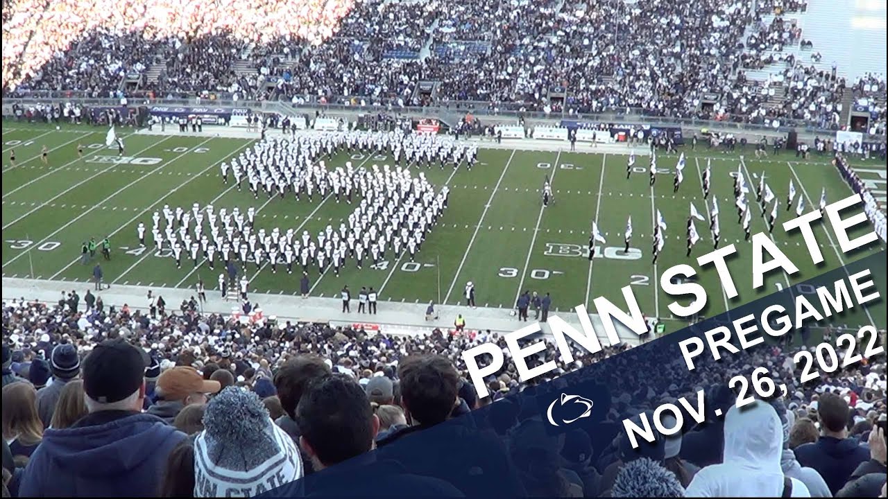 The Penn State Blue Band pregame show.   Nov.  26, 2022.