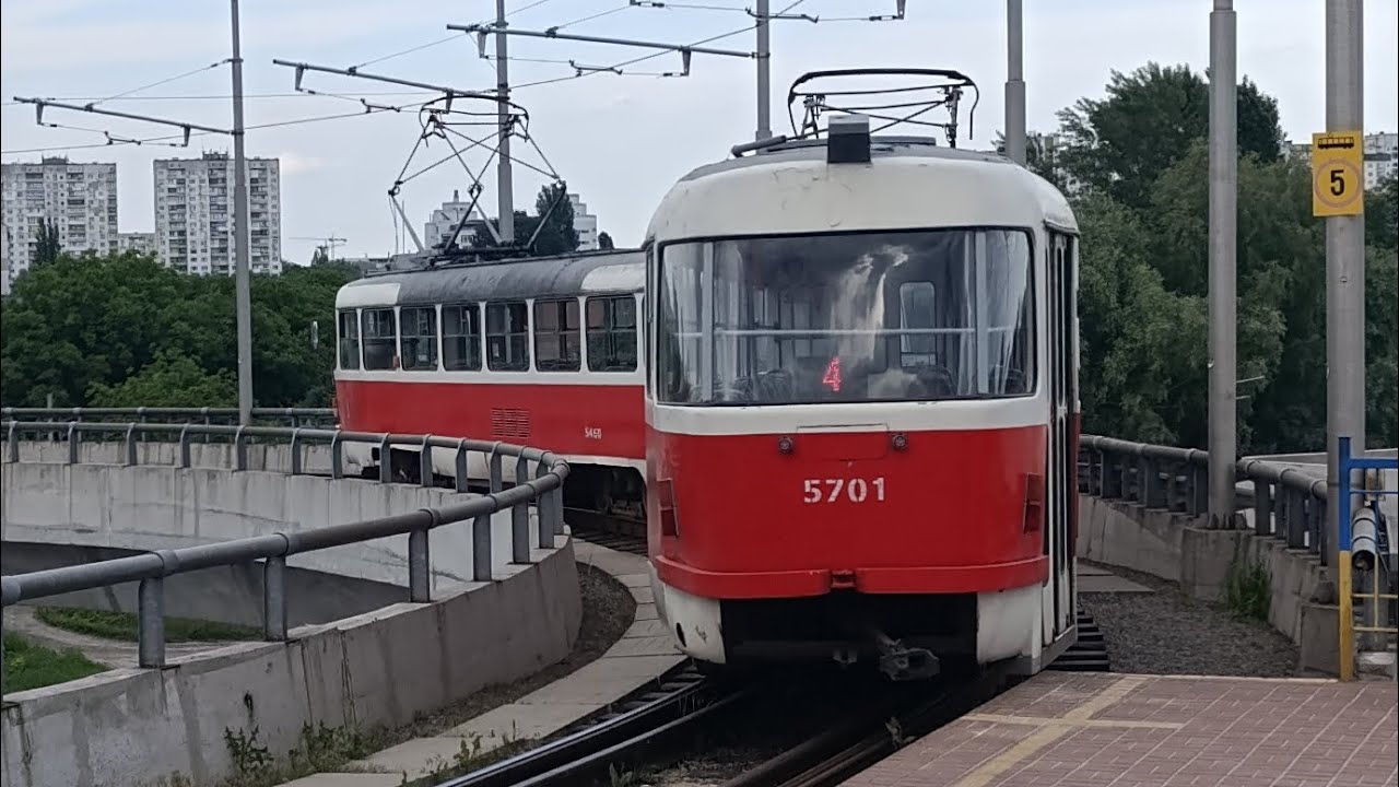 Повна поїздка на швидкісному трамваї СМЕ з б/н 5460-5701. Маршрут №4.