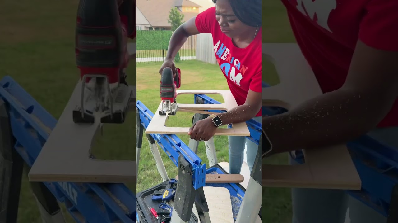 CABINET TRASH CAN PULL OUT DIY #cabinetmakeover #cabinettrend