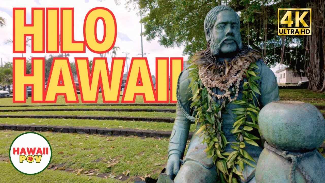 Downtown Hilo Hawaii Walking Tour | Silent Travel Vlog