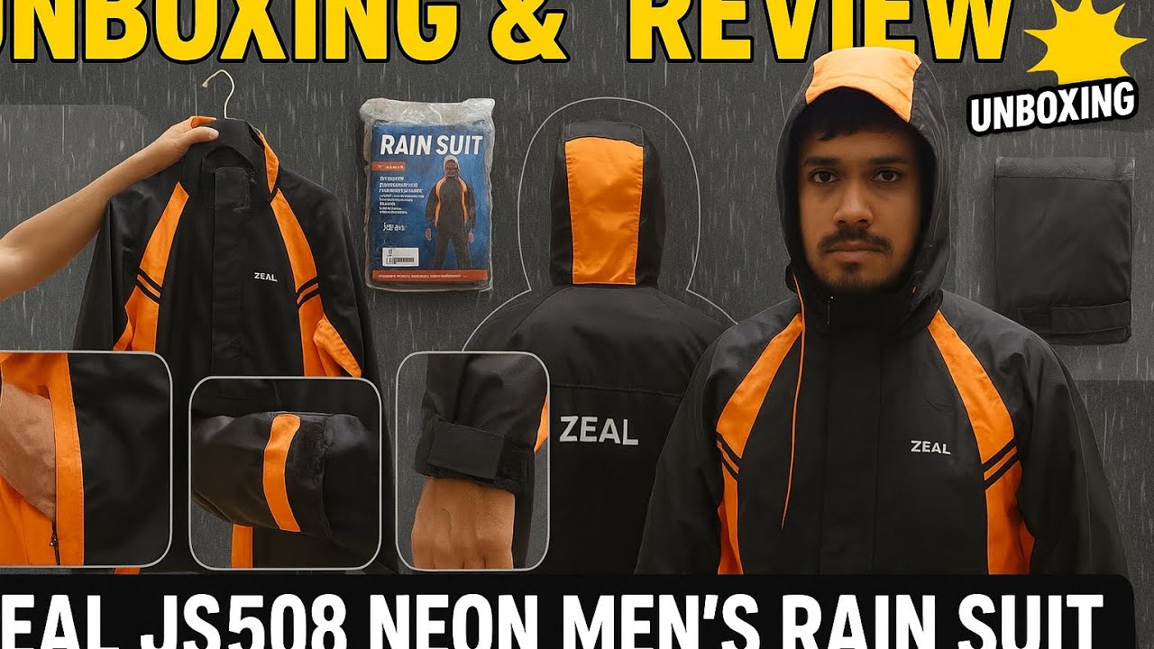 This Rain Suit Survived a Monsoon! 🌧️ Zeel JS508 Neon Waterproof Test & Review