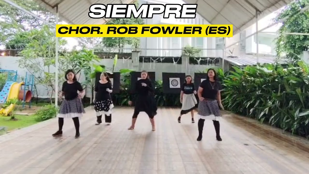 Siempre | Line Dance | Demo | Chor. @Rob Fowler (ES)