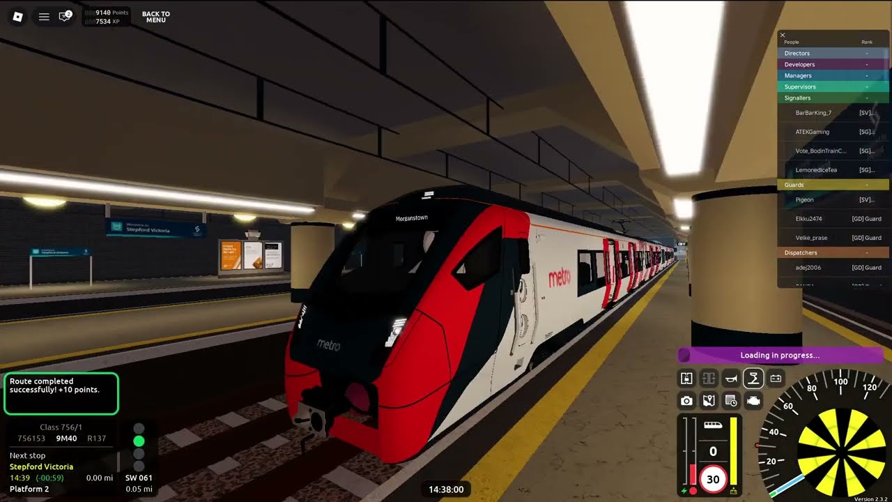 【SCR v2.3.2 Update】SCR R137 Stepford Victoria → Morganstown (Class 756/1) Roblox