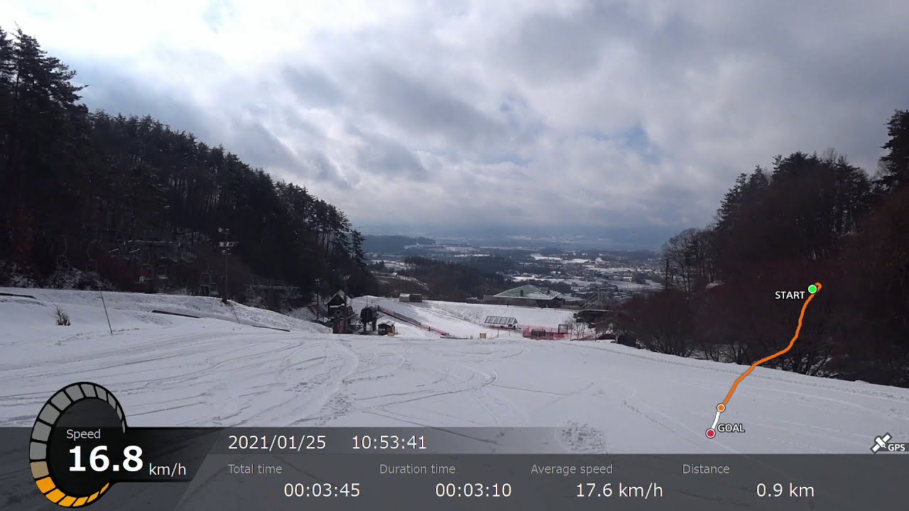 佐久スキーガーデンパラダ☆ロングラン撮影（ビバーチェ→雪の広場）