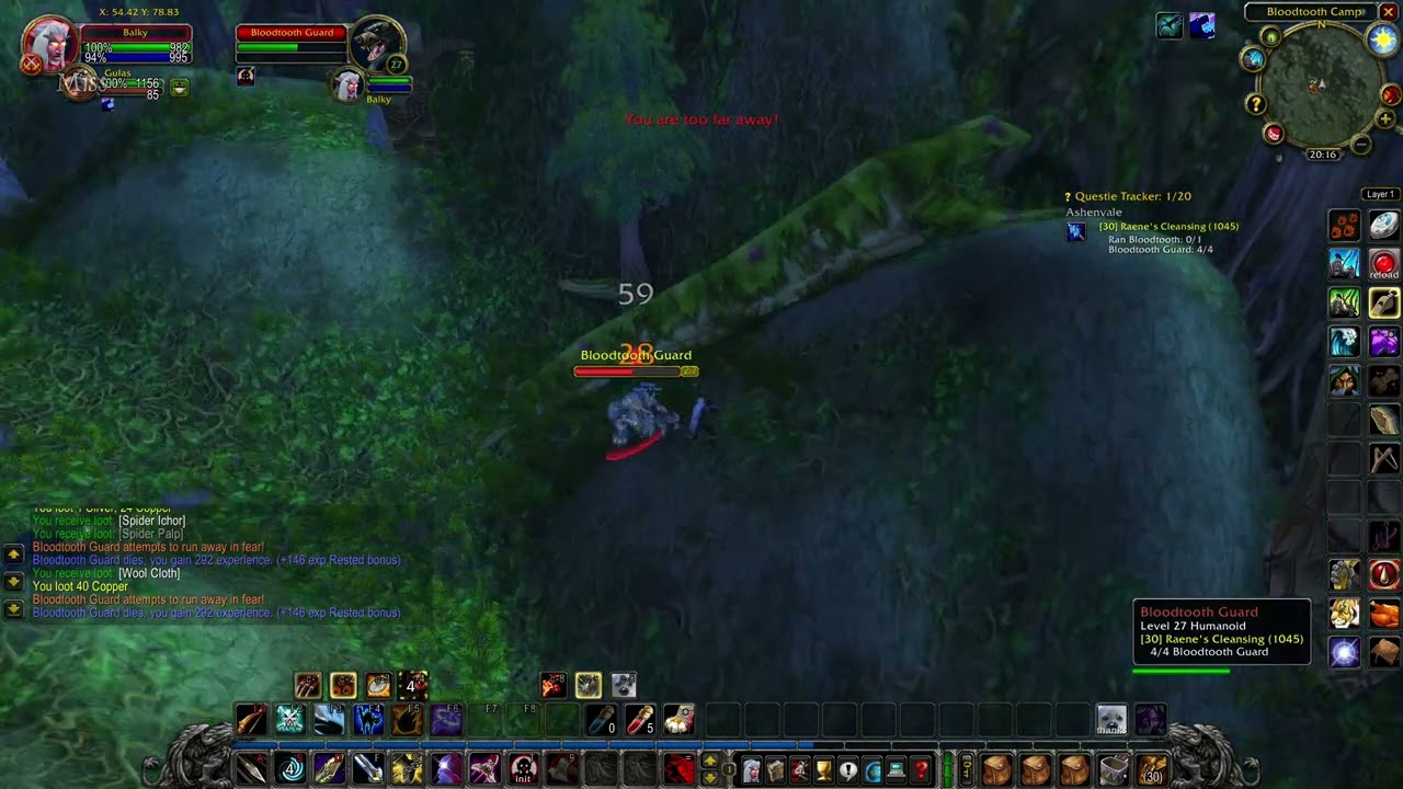 Raene's Cleansing (WOW classic quest)
