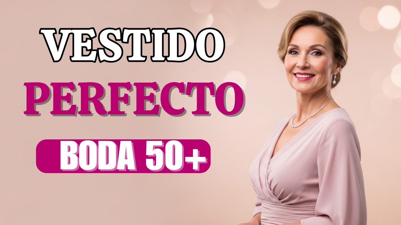Cómo elegir el vestido perfecto para una boda a los 50 años o más