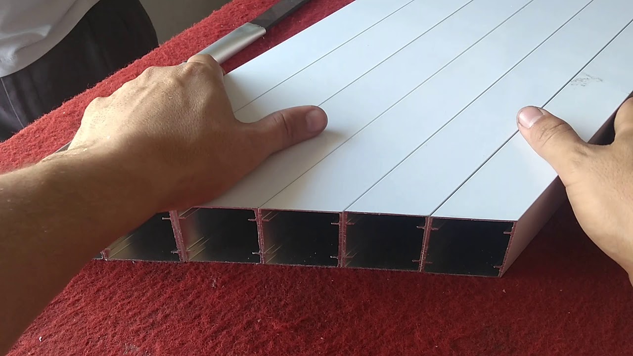 Como Fazer Corrimão de Aluminio - Angulo/37º/Corte Suporte