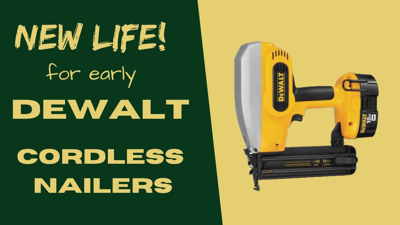 Новая жизнь для первых аккумуляторных гвоздезабивных пистолетов DeWalt!