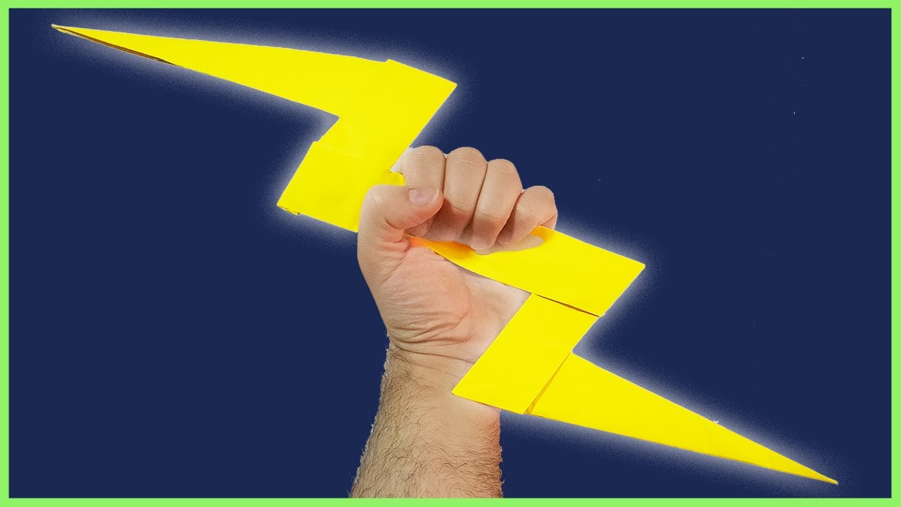 👉 COMO HACER UN RAYO DE PAPEL 🌩️ | Manualidades con papel