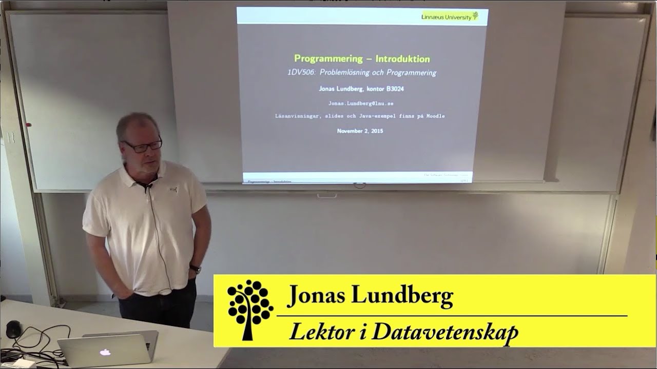 Javaprogrammering - Föreläsning 01 - Kursintroduktion