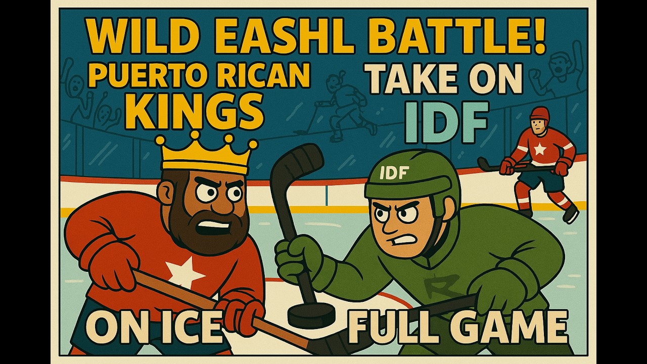 Wild EASHL Battle! Puerto Rican Kings Take On IDF On Ice | Full Game