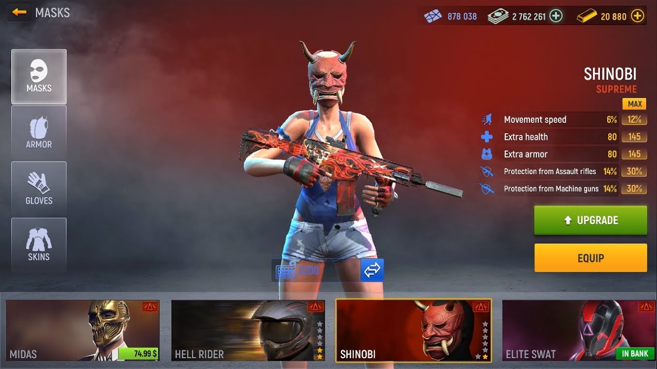 Modern Ops Shinobi Helmet Upgrades and Gameplay.