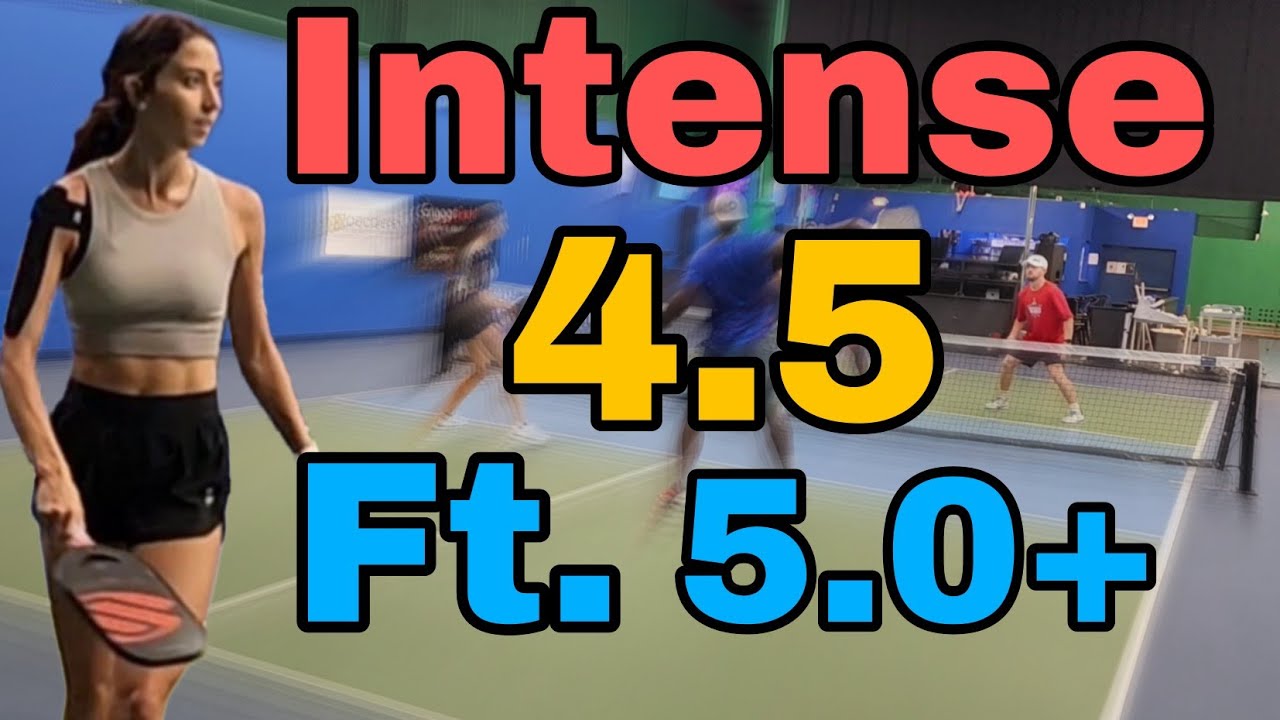 Intense 4.5 Pickleball Doubles | Mixed Rec Game Feat. 5.0+