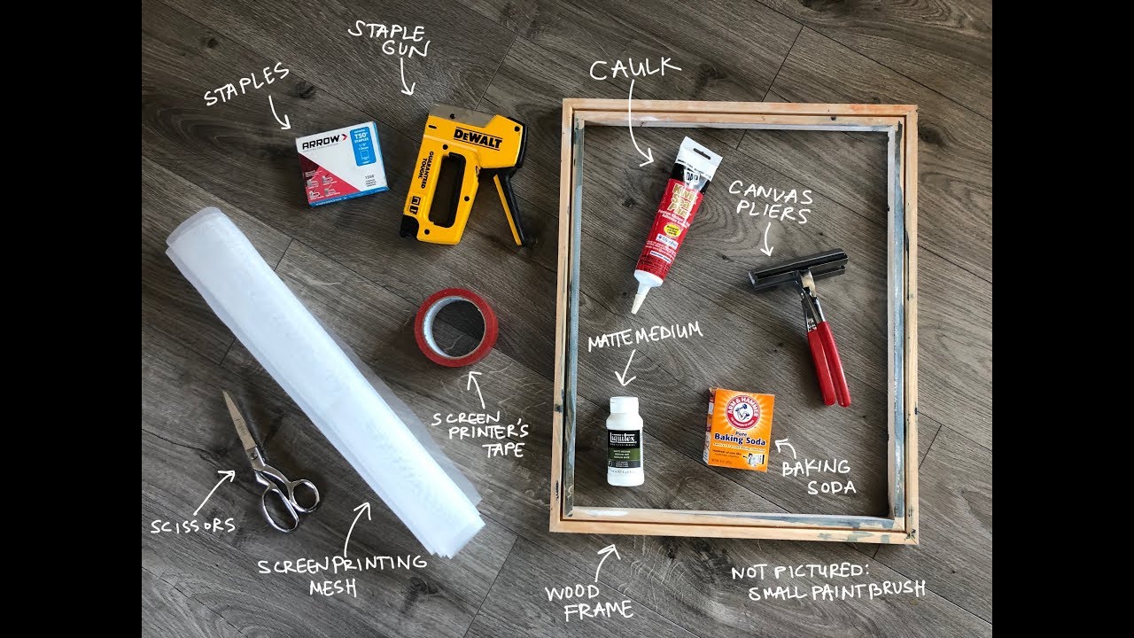 Screen Printing How-To: Stretching Screens on a Budget