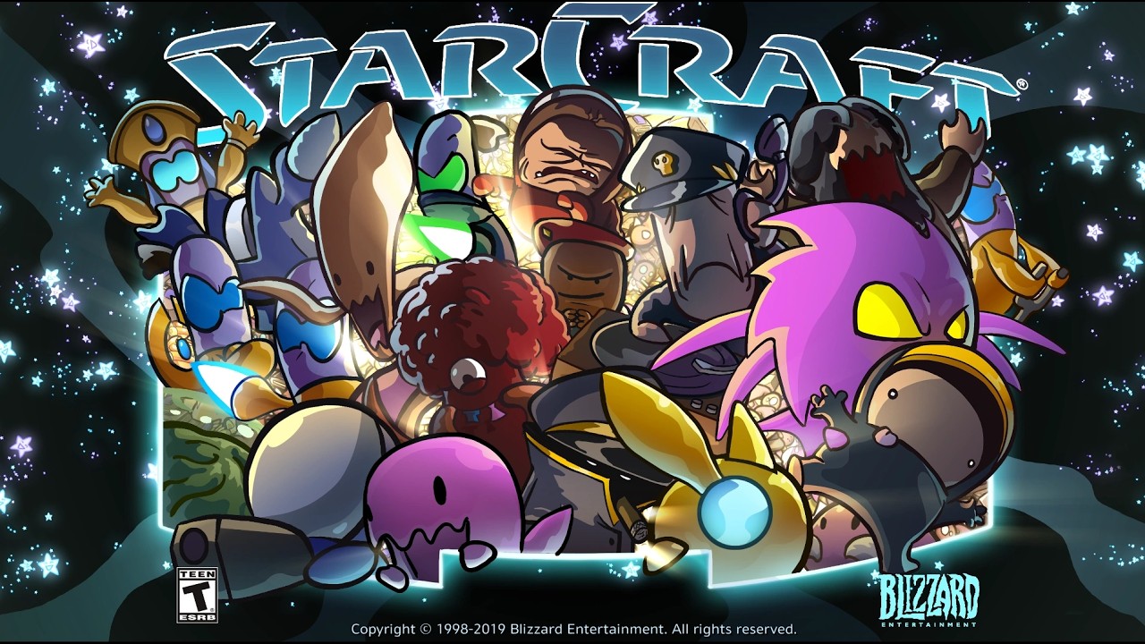 StarCraft Brood War Remastered Cartoon 1 terran vs 7 (5) AI BGH