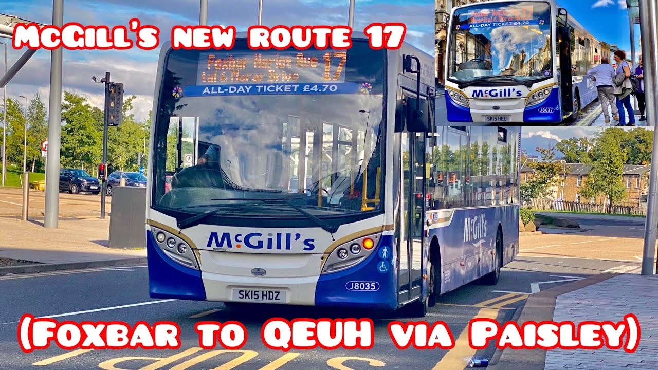 *Enviro 200 thrash+kickdown* riding McGill’s new route number 17 (Foxbar to QEUH via Paisley) 4/9/22