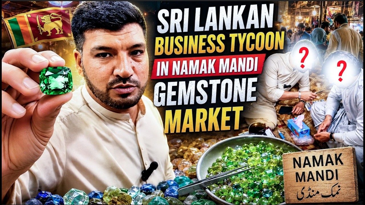 Sri Lankan Business Tycoon in Namak Mandi Gemstone Market.