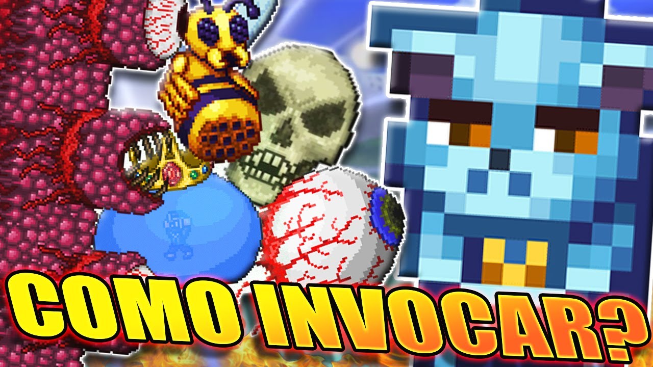 COMO INVOCAR A TODOS LOS JEFES EN TERRARIA - PREHARDMODE