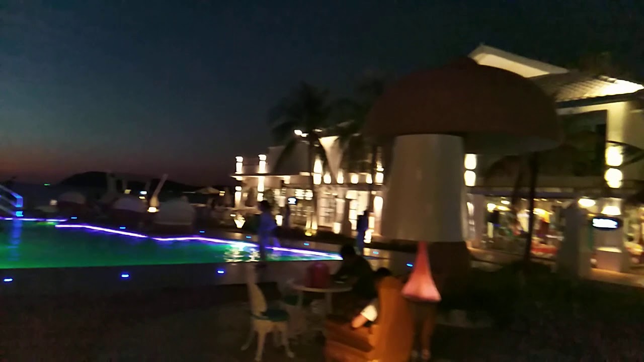 Night view of Dash Resort in Langkawi