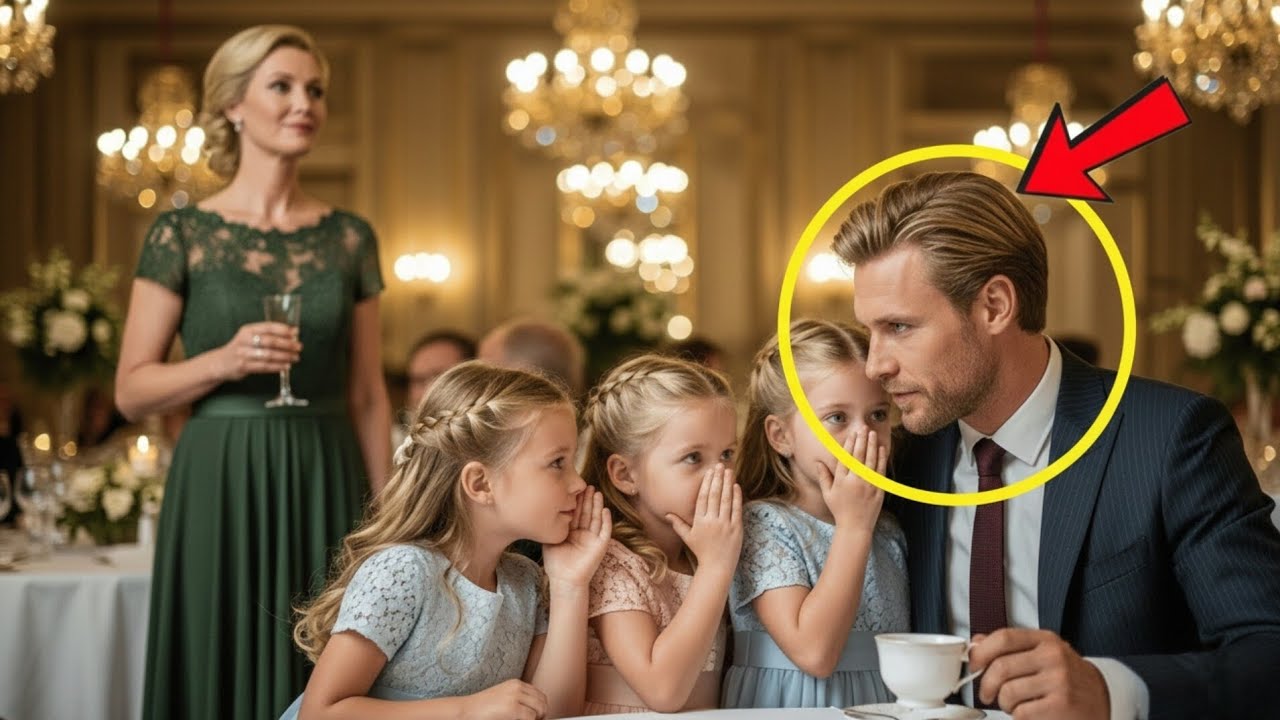 Single-Vater Trank Allein Tee — Bis Drei Mädchen Flüsterten: „Tu So, Als Wärst Du Unser Papa…“