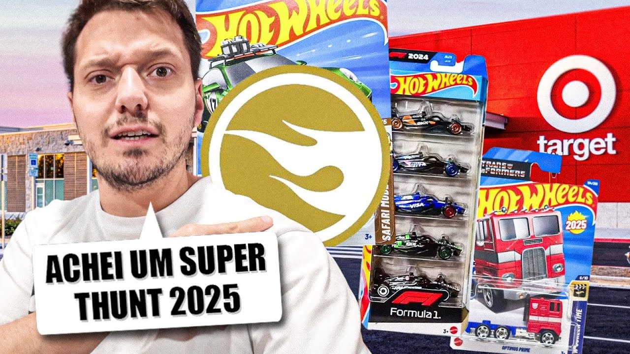 A CAÇA DEU BOM DEMAIS! ABRINDO MEU HOT WHEELS SUPER THUNT e 5 PACK DA F1