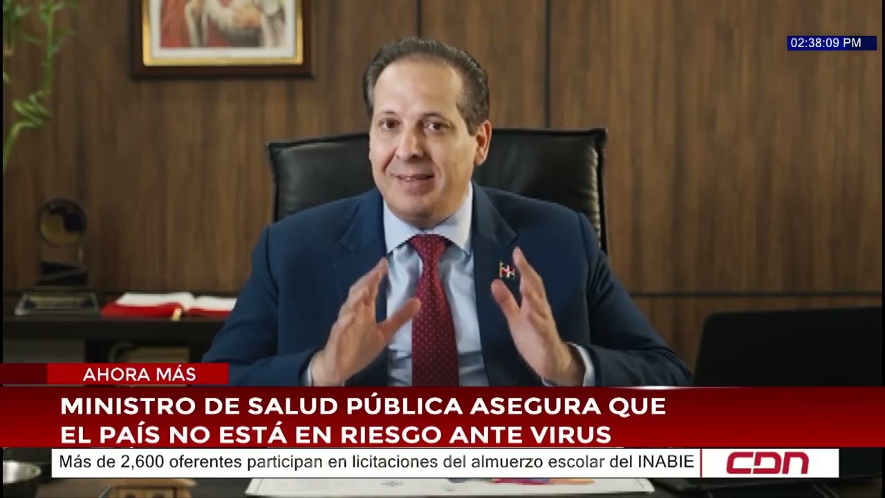 Ministro de Salud Pública asegura que el país no está en riesgo ante virus