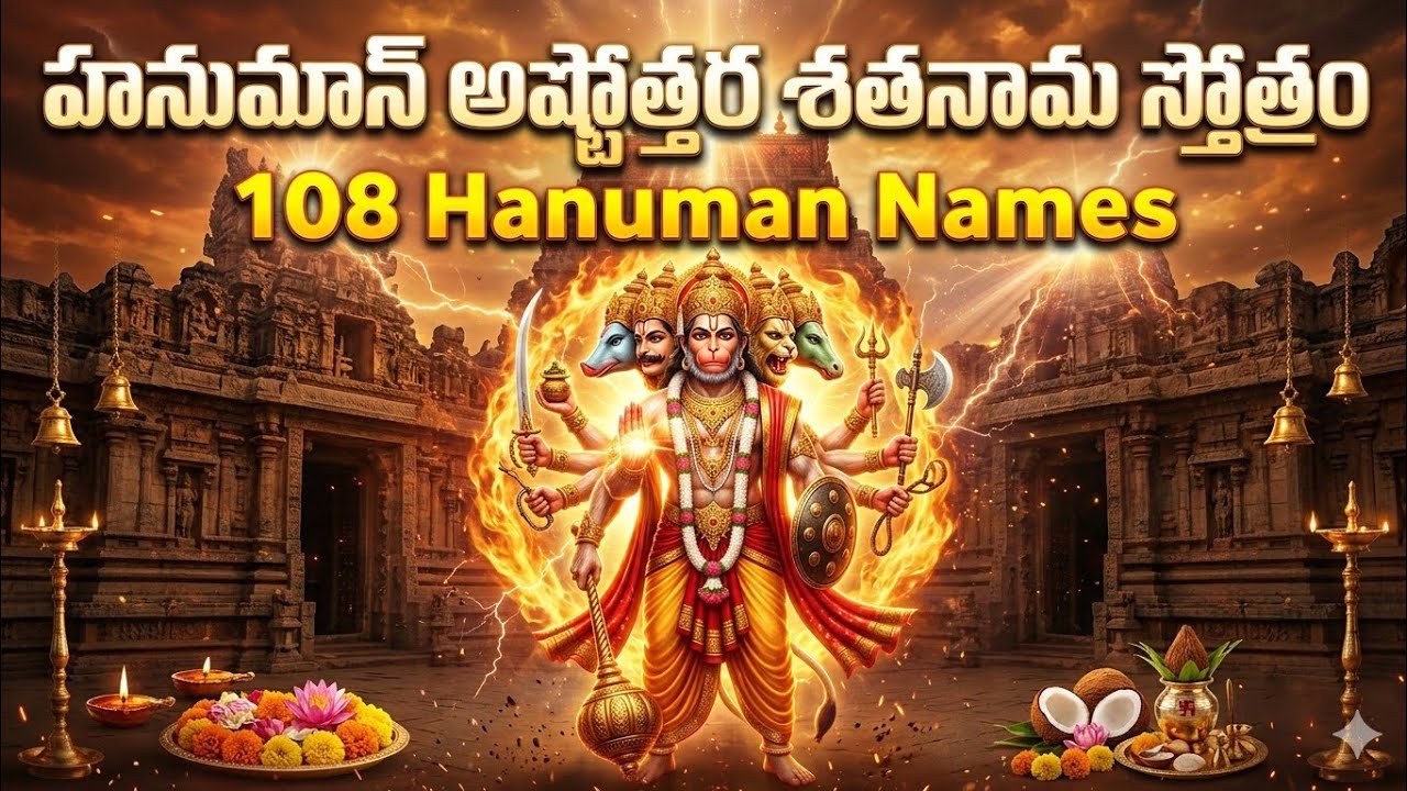  హనుమత్ సహస్రనామ స్తోత్రం | శక్తివంతమైన ఆంజనేయ స్వామి నామస్మరణ | Energetic Devotional Chant
