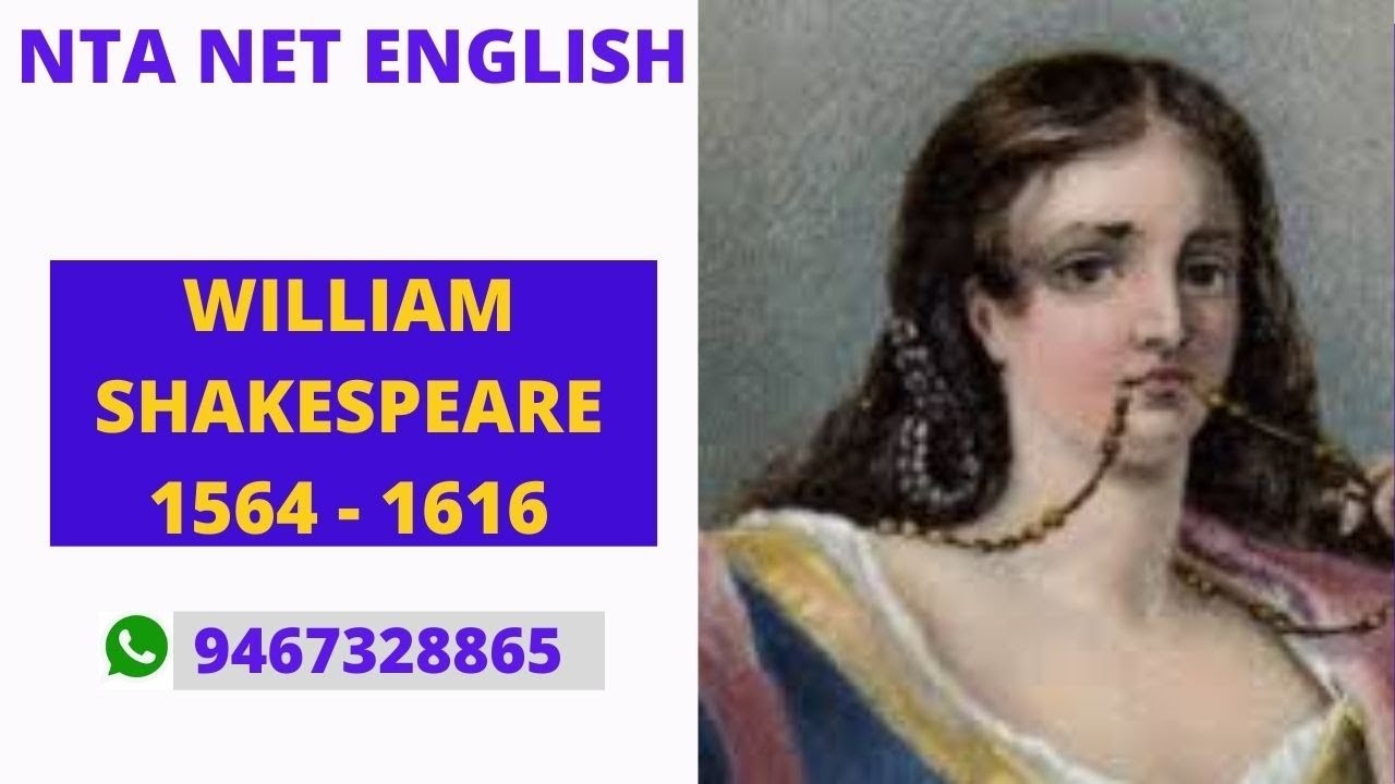 WILLIAK SHAKESPEARE LIFE & WORKS NTA UGC NET/JRF BY DEEPAK BIDHAN