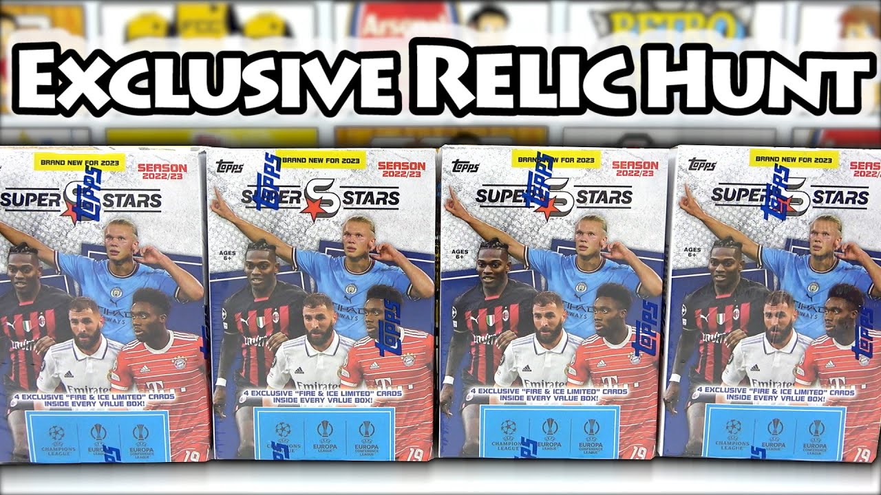 Opening 4 Topps SUPERSTARS 2022/23 Value BOXES | TRYING TO FIND A *RELIC* CARD | 4 Boxes