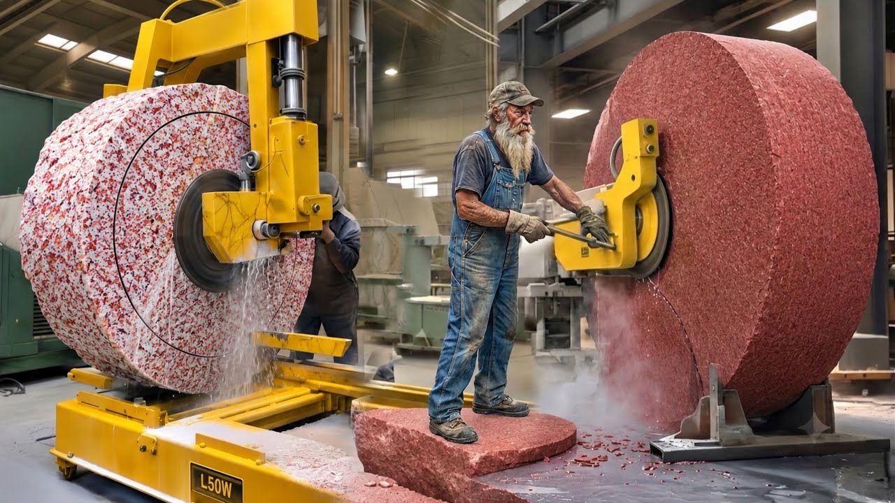 How Marble Slabs Are Made from Strawberry Stone | Complete Factory Process&rdquo;