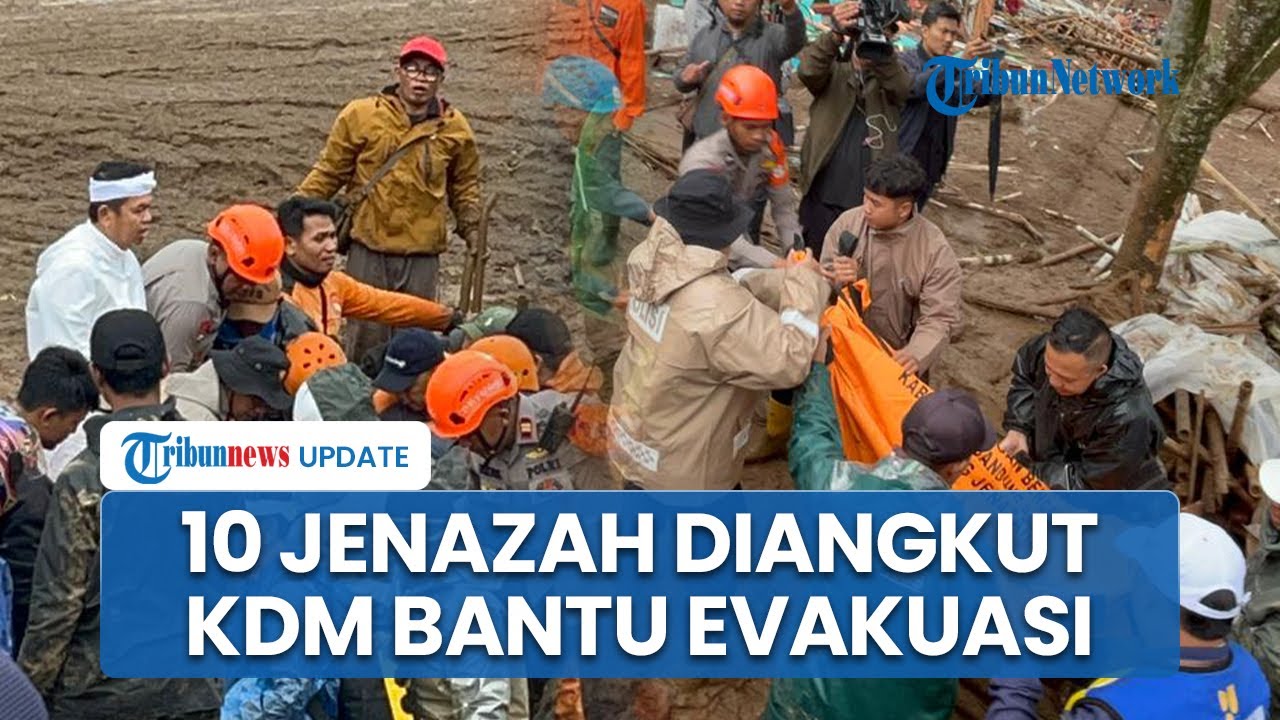 Dedi Mulyadi Blusukan Bantu Evakuasi Korban Longsor Cisarua, 10 Kantong Jenazah Berhasil Diangkat