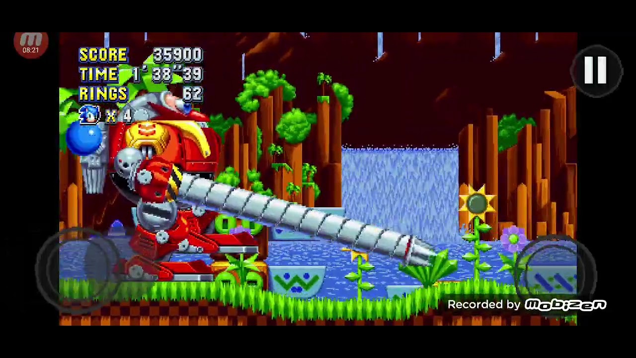 jogando sonic mania plus no celula