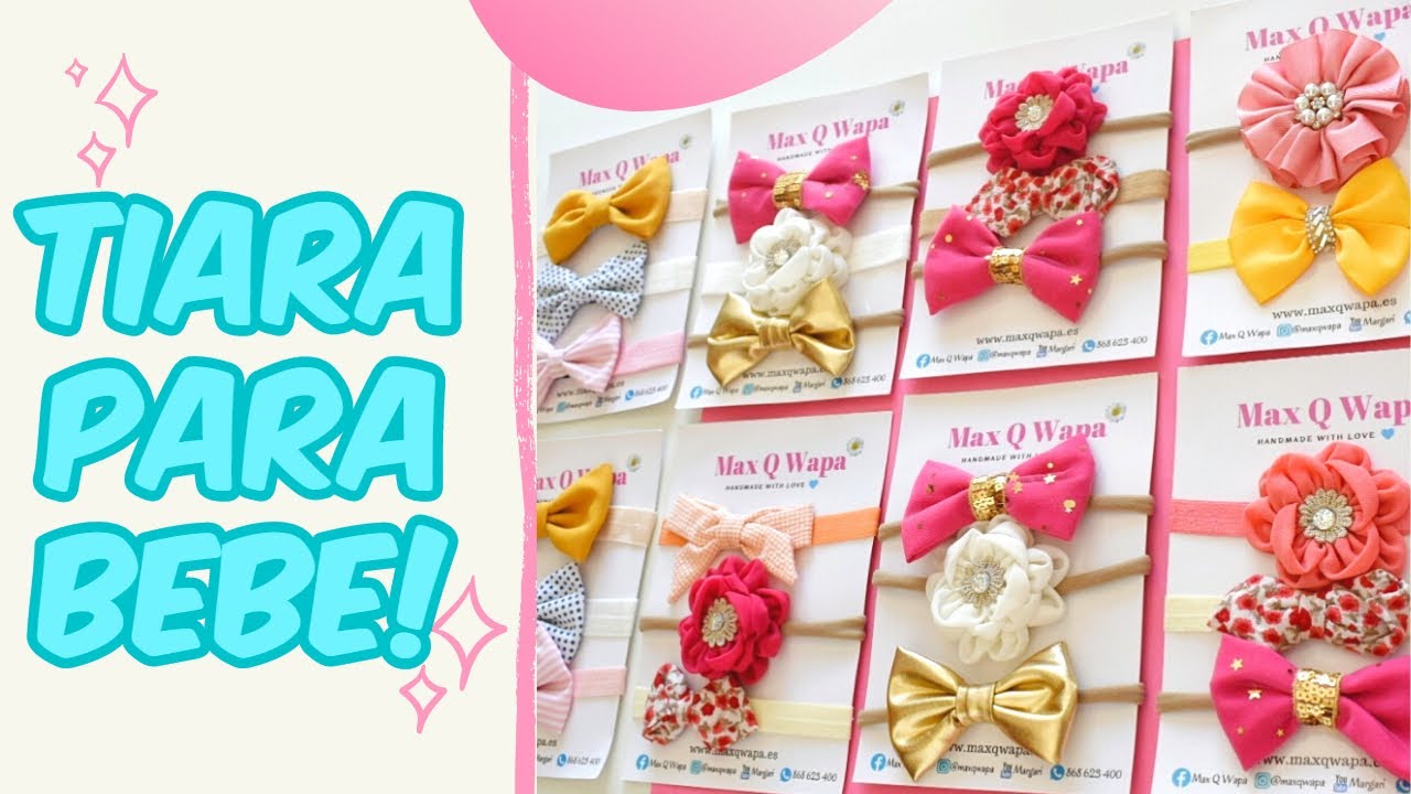 Como hacer set de diademas/ cintillos para bebe 💙 Margari