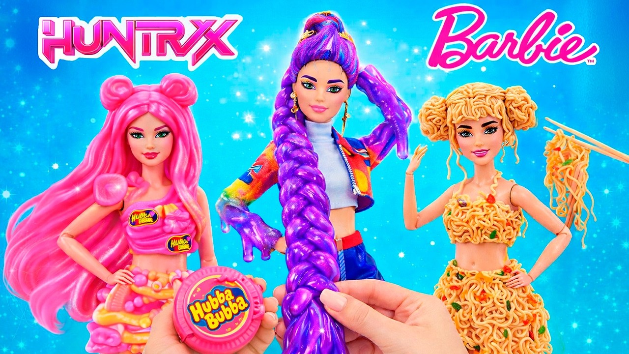 K-Pop Demon Hunters DIY: Barbie Glow Up In Rumi, Zoey & Mira Style